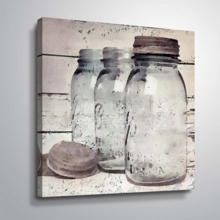 Vintage Jars II by Irena Orlov Graphic Art on Canvas - Chic Decora