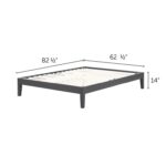 Vito Solid Wood Platform Bed - Chic Decora