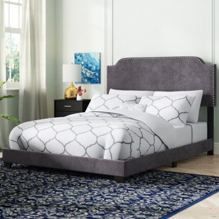 Voigt Upholstered Standard Bed - Chic Decora