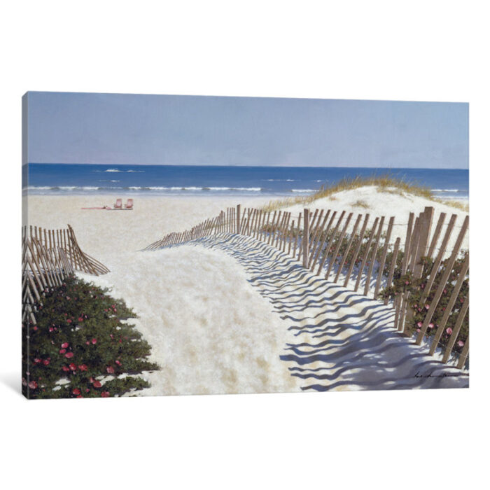 Walk To The Beach by Zhen-Huan Lu – Wrapped Canvas Print - Chic Decora