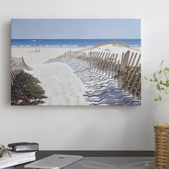 Walk To The Beach by Zhen-Huan Lu – Wrapped Canvas Print - Chic Decora