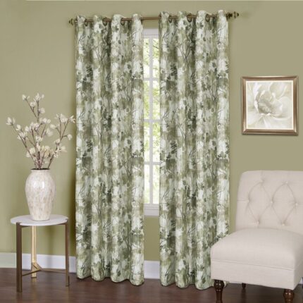 Galen Basketweave Room Darkening Curtain Panel Pair (Set of 2) - Chic Decora