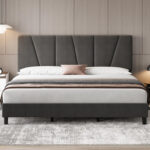 Watse Upholstered Sleigh Bed - Chic Decora