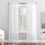 Polyester Sheer Curtain Pair (Set of 2) - Chic Decora