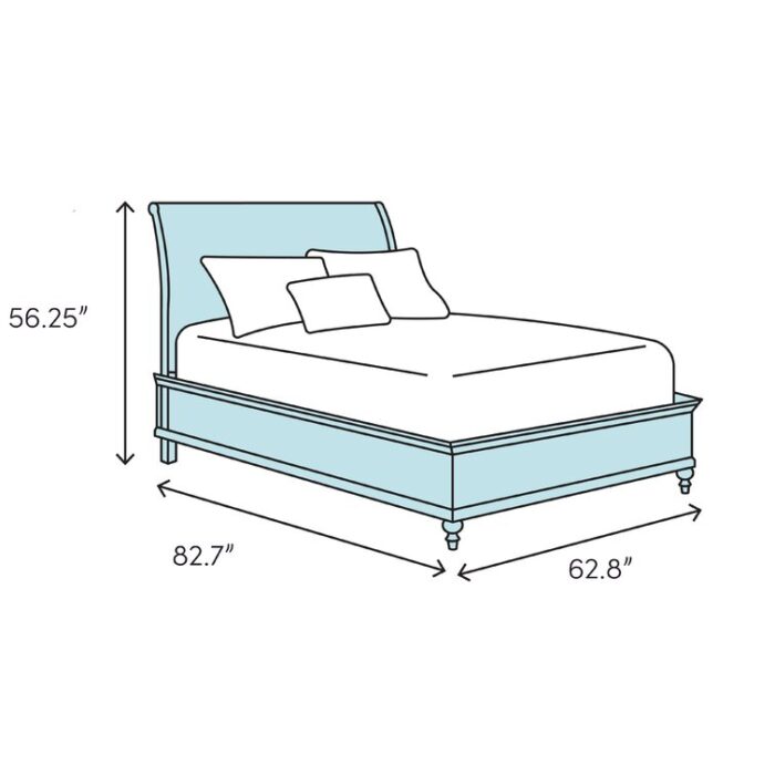 Webrook Upholstered Sleigh Bed - Chic Decora