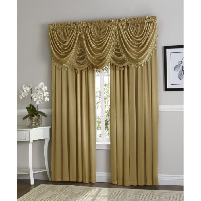 Weisberg Polyester Semi Sheer Curtain Pair (Set of 2) - Chic Decora