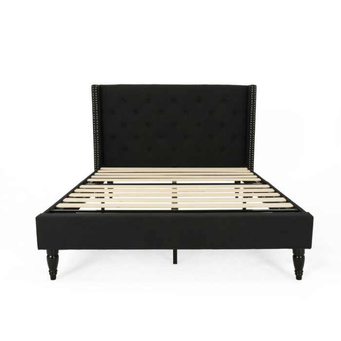 Wellow Upholstered Wingback Bed - Chic Decora