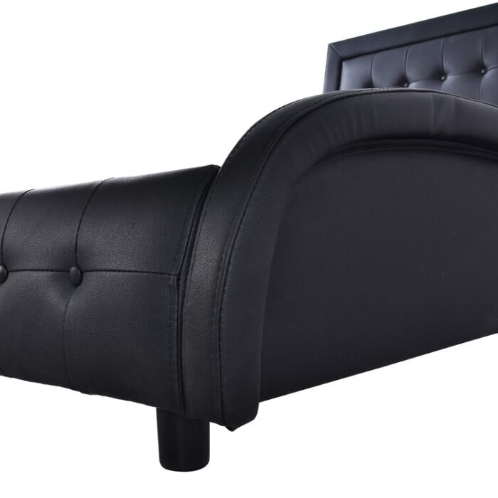 Wendla Vegan Leather Sleigh Bed - Chic Decora