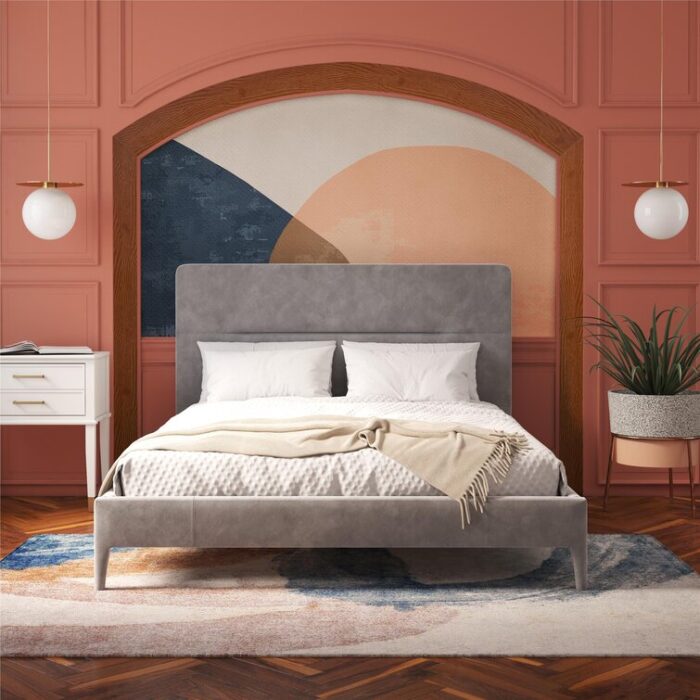 Westerleigh Upholstered Platform Bed - Chic Decora