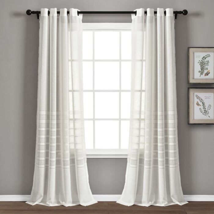 Westerman Polyester Sheer Curtain Pair (Set of 2) - Chic Decora