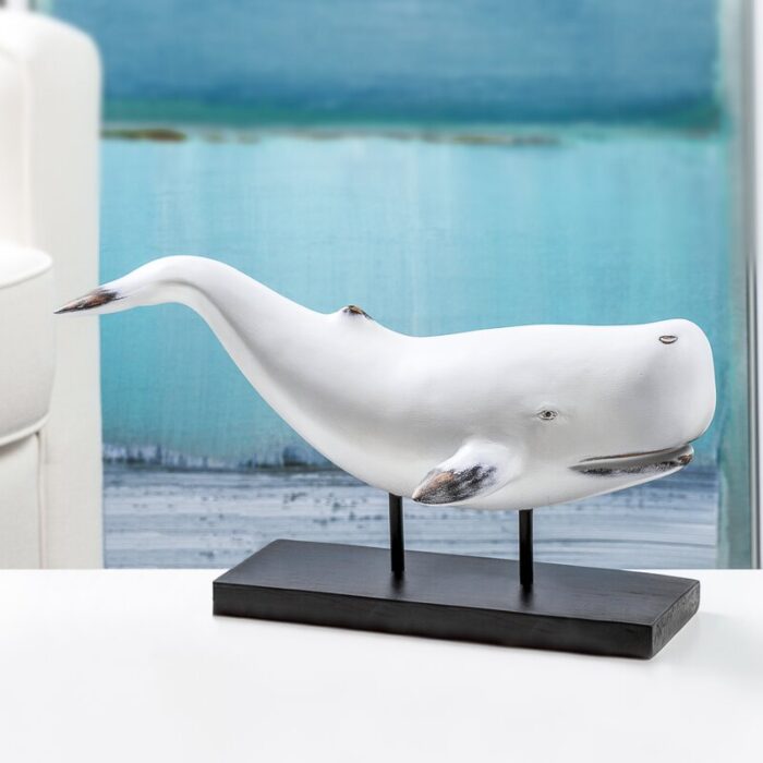 Whale Resin Decor Statue - Chic Decora