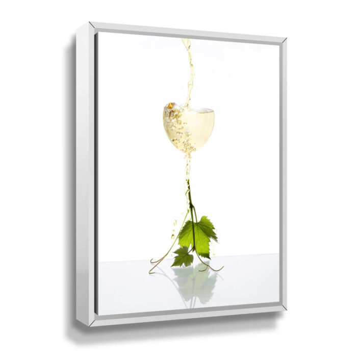 White Wine Photograph on Canvas - Chic Decora