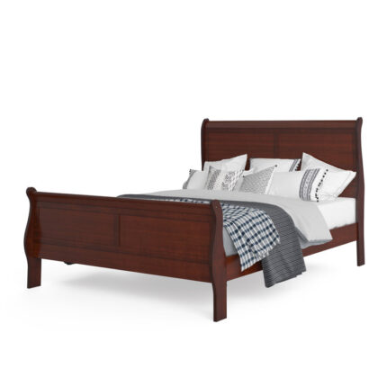 Wike Sleigh Bed - Chic Decora