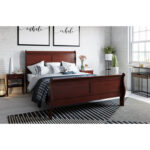 Wike Sleigh Bed - Chic Decora