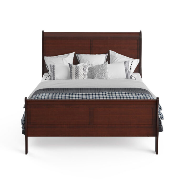 Wike Sleigh Bed - Chic Decora