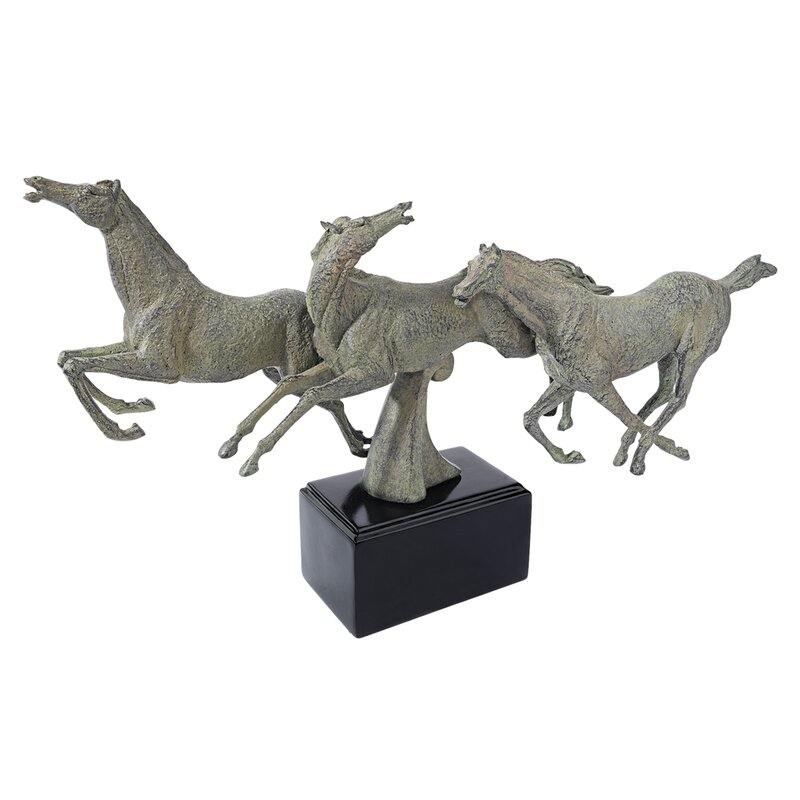 Wild Stallion Horses Figurine - Chic Decora