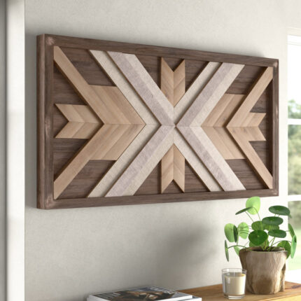 Wood Handmade Southwestern Geometric Home Wall Decor - Chic Decora