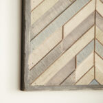 Wood Handmade Southwestern Inspired Arrow Panel Geometric Home Wall Decor with Blue Tones - Chic Decora