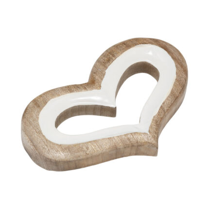 Wooden Heart Shaped Decor - Chic Decora