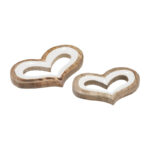 Wooden Heart Shaped Decor - Chic Decora