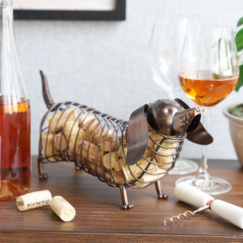 Woof Dachshund Cork Holder Display - Chic Decora