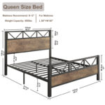 Wykeisha Metal Platform Bed - Chic Decora