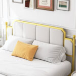 Xochitl Upholstered Metal Panel Bed - Chic Decora