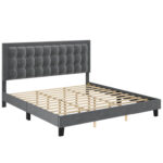 Yanay Upholstered Platform Bed - Chic Decora