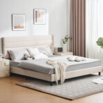 Yeudiel Upholstered Platform Bed - Chic Decora