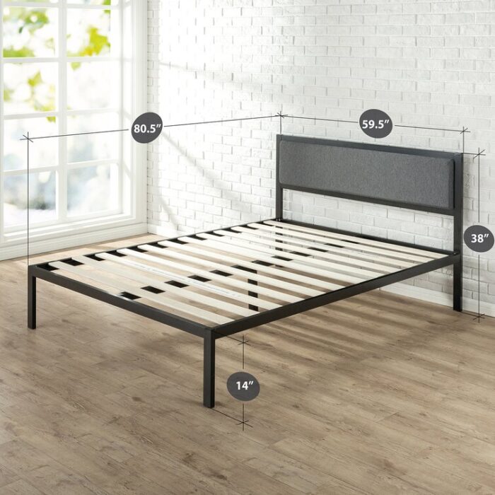 Yoplac Metal Panel Bed - Chic Decora