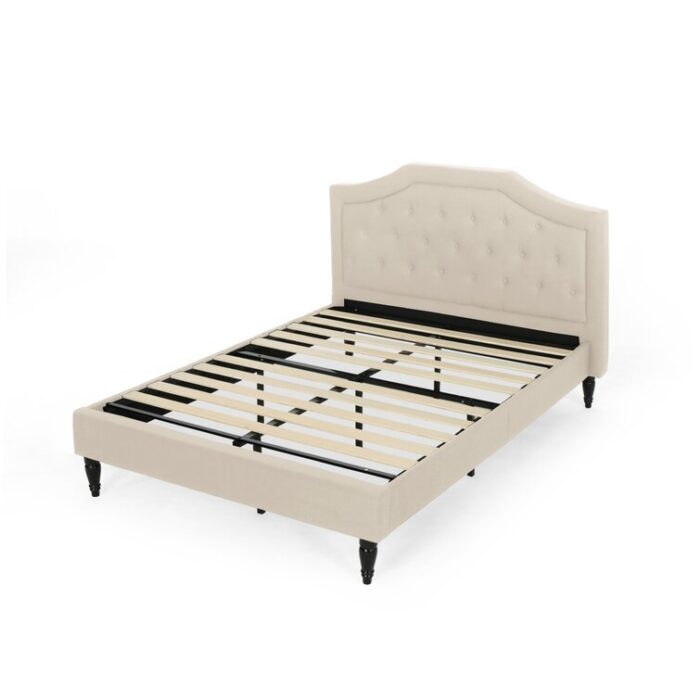 Yulita Upholstered Platform Bed - Chic Decora