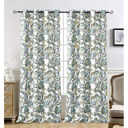 Zayas Polyester Room Darkening Curtain Pair (Set of 2) - Chic Decora