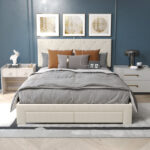 Zoje Upholstered Platform Storage Bed - Chic Decora