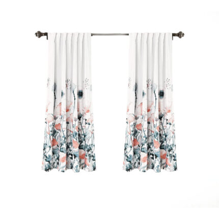 Zuri Polyester Room Darkening Curtain Pair (Set of 2) - Chic Decora