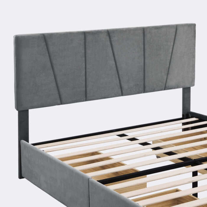 Zykeith Upholstered Platform Storage Bed - Chic Decora