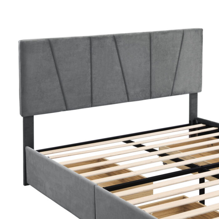 Zykeith Upholstered Platform Storage Bed - Chic Decora