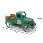 18.9 In Metal Antique Farm Truck - Chic Decora