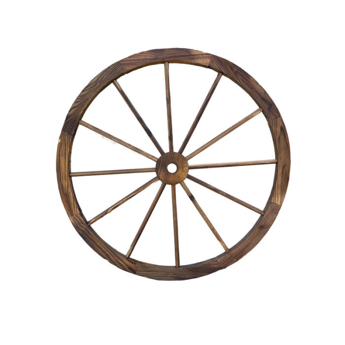 Wooden Wagon Wheel Décor - Chic Decora