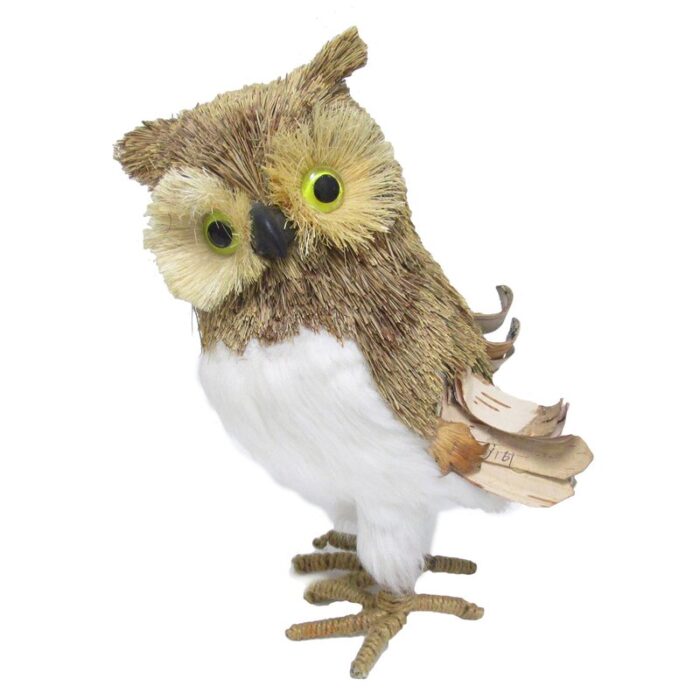 Modlin Owl Sisal Figurine Décor - Chic Decora