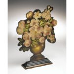 Oakengates Flower Basket Silhouette Sculpture - Chic Decora