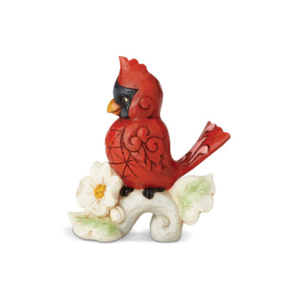 Jim Shore Heartwood Creek Mini Cardinal Figurine 3.4in H - Chic Decora