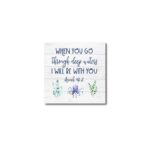 I Will Be With You Coastal 5.5″ Wood Plaque - Chic Decora