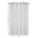 Garden Art Floral Semi-Sheer Rod Pocket Curtain Panels (Set of 2) - Chic Decora