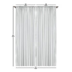 Polka Dots Semi-Sheer Rod Pocket Curtain Panels (Set of 2) - Chic Decora