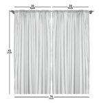 Floral Semi-Sheer Rod Pocket Curtain Panels (Set of 2) - Chic Decora