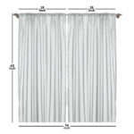 Semi-Sheer Rod Pocket Curtain Panels (Set of 2) - Chic Decora