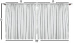 Ocean Semi-Sheer Rod Pocket Curtain Panels (Set of 2) - Chic Decora