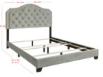 Endya Upholstered Standard Bed - Chic Decora