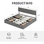 Solweig Upholstered Platform Storage Bed - Chic Decora