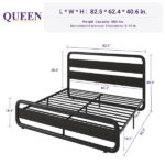 Taivon Metal Platform Bed - Chic Decora